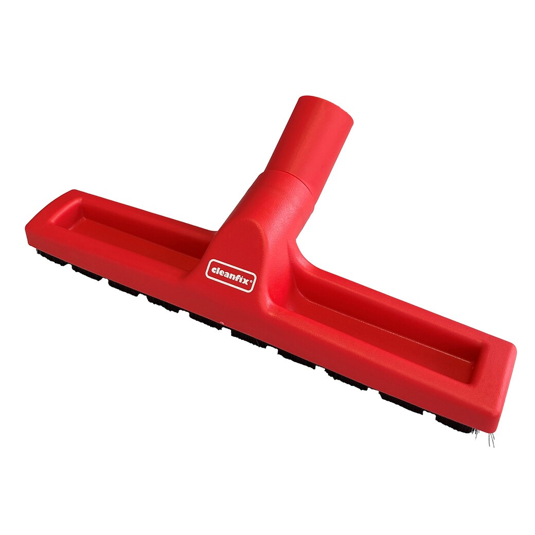 Hard floor nozzle 30cm red with Cleanfix logo