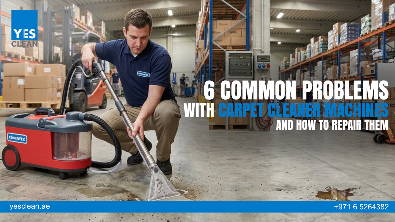 6 Common Problems with Carpet Cleaner Machines and How to Repair Them