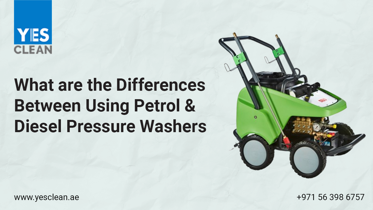 What are the differences between petrol and diesel pressure washers?