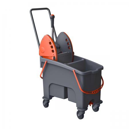DUETTO with 2 drain plugs-S0300101- Mopping Trolleys